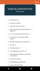 Ordering Unlimited Plan